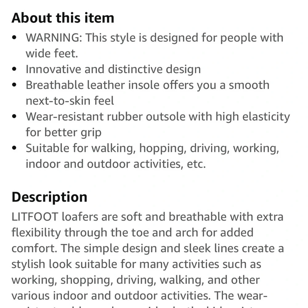 Litfoot slip on shoes size 40 NWOT - Picture 13 of 13